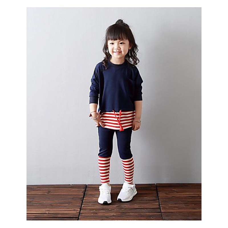Girl's Casual/Daily Striped Hoodie &...