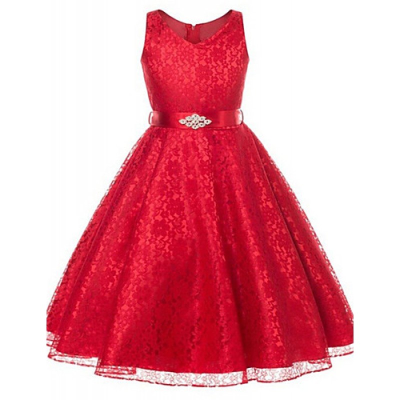 Girl's Party/Cocktail Dress,Polyester Su...