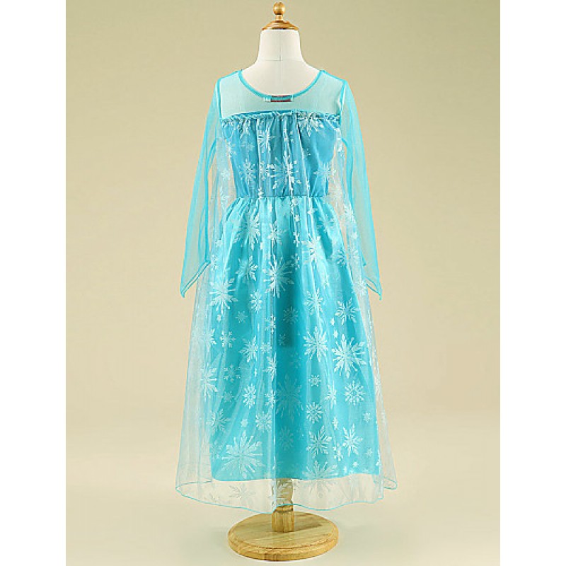 Gils Snowflake Printed Princess Dress  