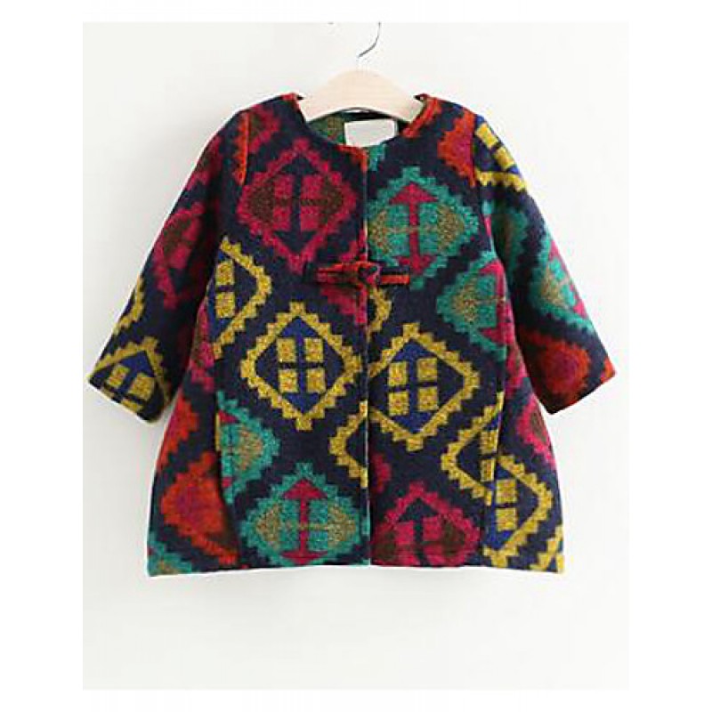 Girl Casual/Daily Patchwork Blouse,Cotto...