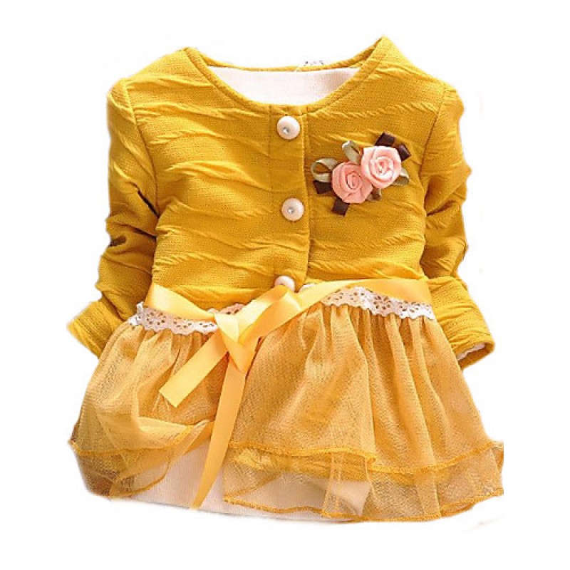 Girl's Floral Sweater & Cardigan,Cot...