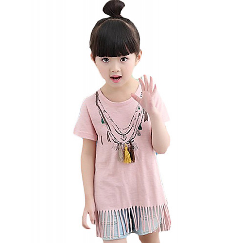 Girl's Casual/Daily Solid BlouseCotton /...