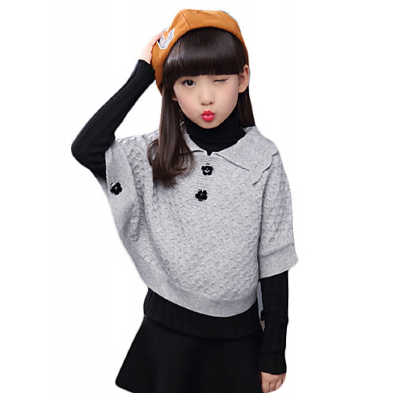 Girl's Casual/Daily Solid Sweater & ...