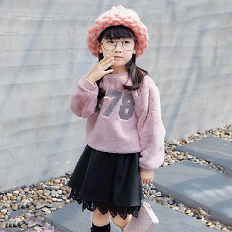 Girl Casual/Daily Embroidered Hoodie &am...