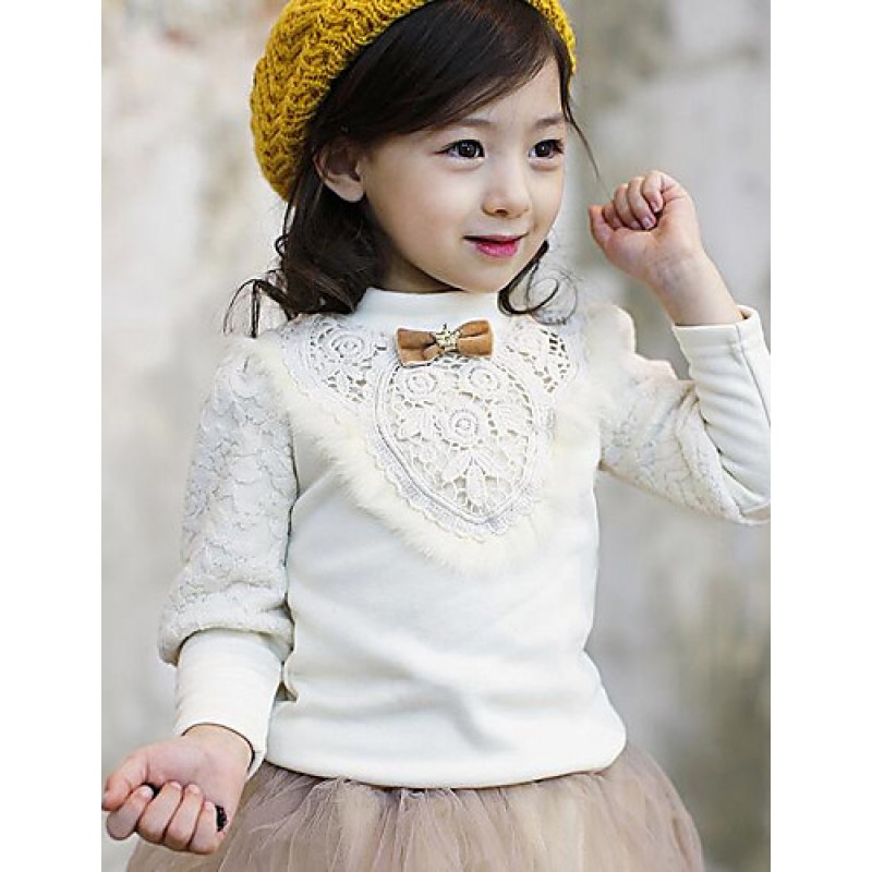 Girl Casual/Daily Solid Blouse,Cotton Wi...