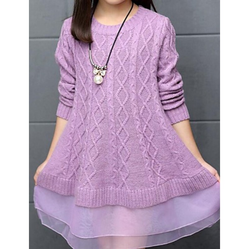 Girl's Casual/Daily Solid Sweater & ...