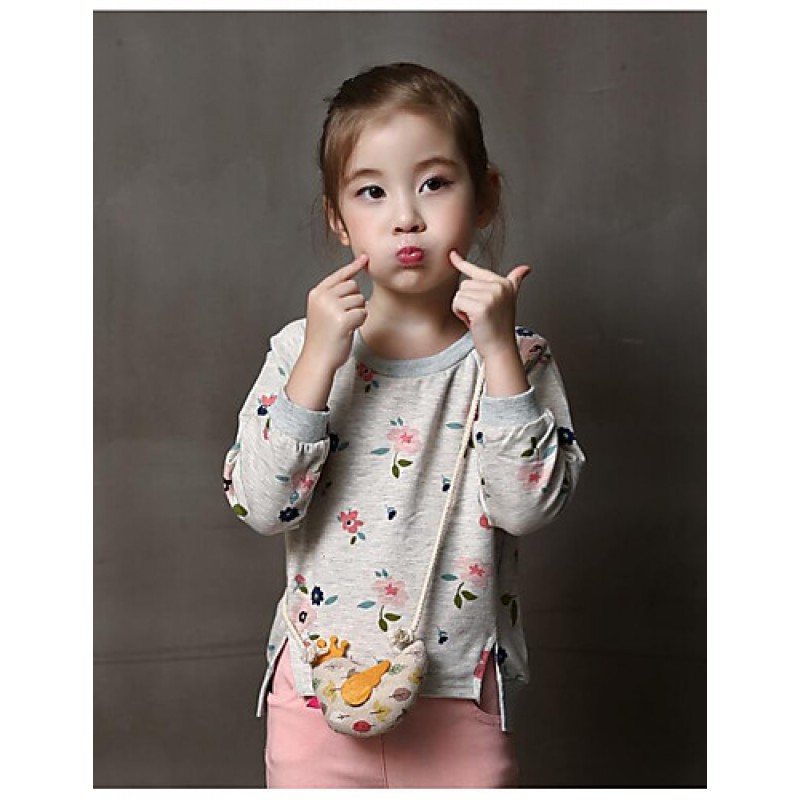 Girl's Casual/Daily Floral Hoodie & ...