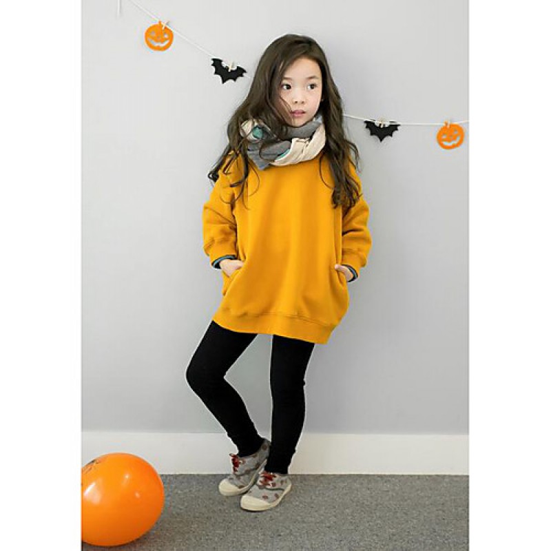 Girl's Casual/Daily Solid Hoodie & S...